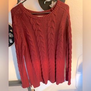 Loft cozy knit red sweater
